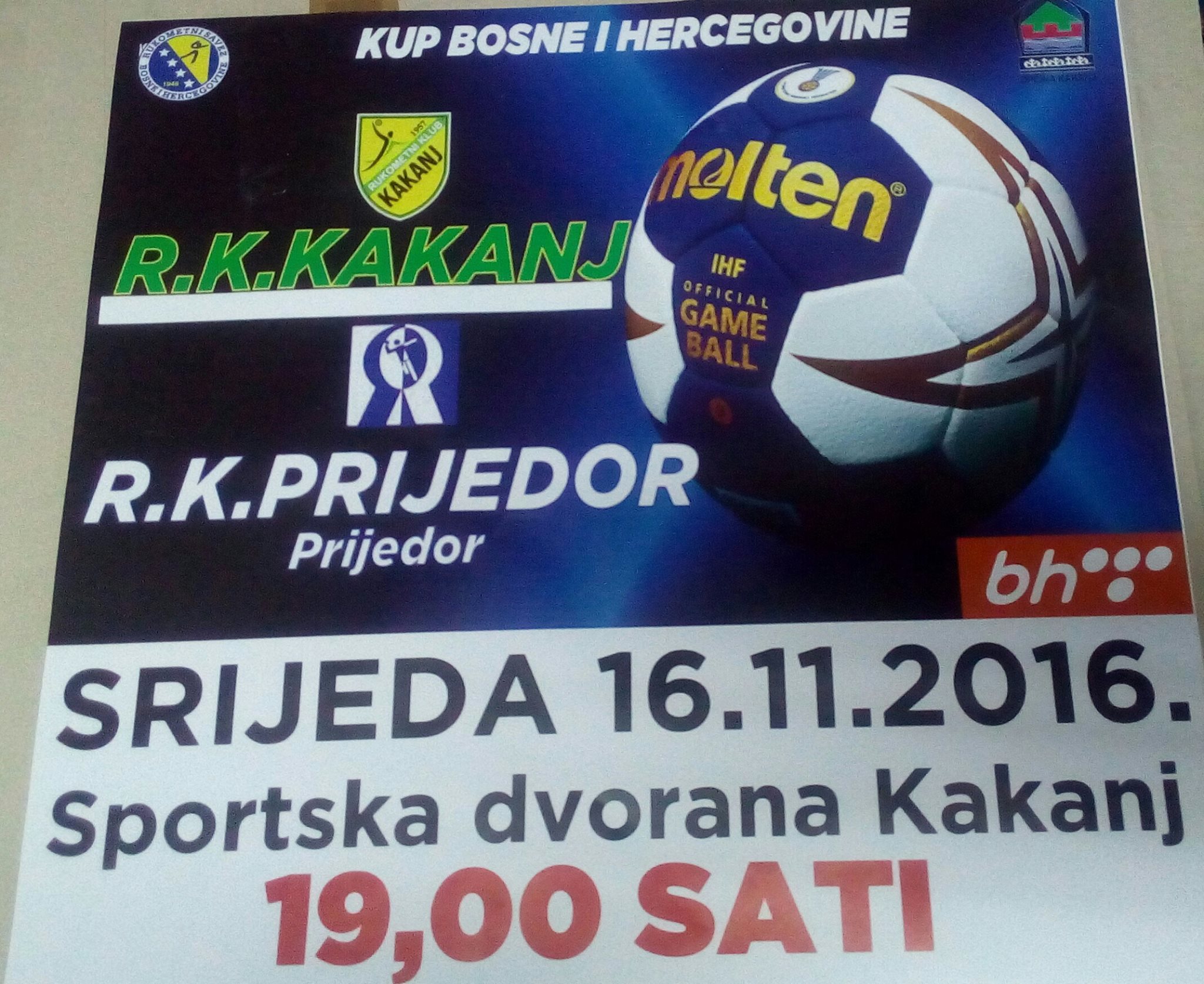 Večeras utakmica između RK “Kakanj” i RK “Prijedor” u Sportskoj dvorani KSC Kakanj