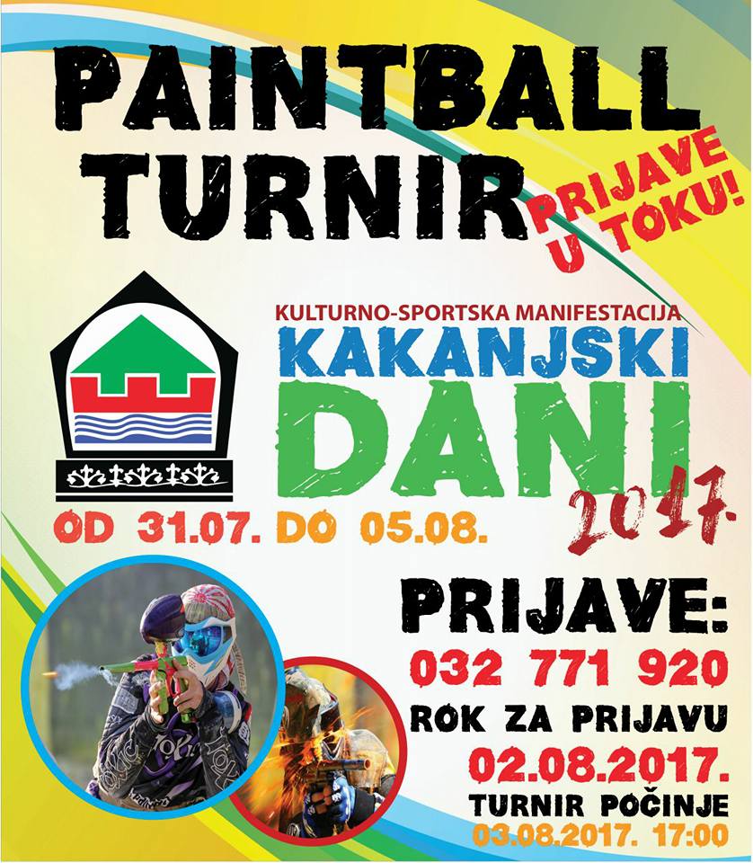 Kakanjski dani 2017: Paintball turnir ponovo u našem gradu – Prijave u toku