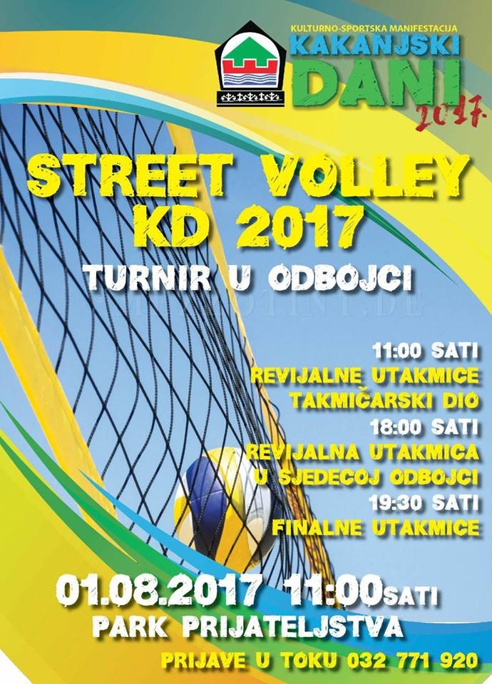 Kakanjski dani 2017: Prijavite se na turnir u odbojci „Street volley KD 2017“