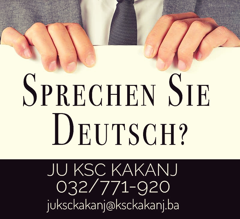 Prijavite se na kurs njemačkog jezika u JU KSC Kakanj