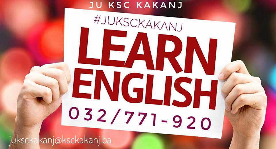 LEARN ENGLISH: Prijavite se na kurs engleskog jezika u JU KSC Kakanj