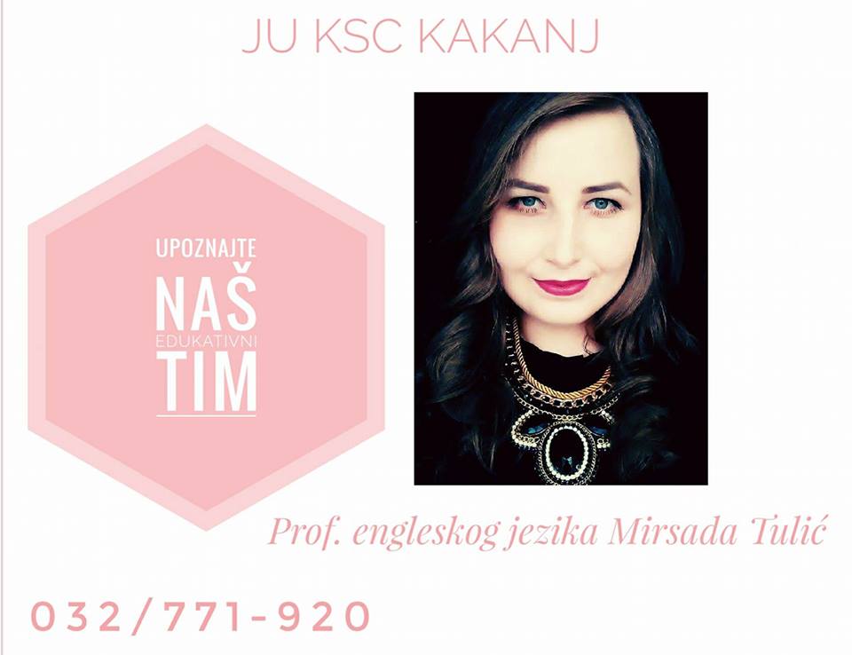 Upoznajte naš edukativni tim: Prof. engleskog jezika Mirsada Tulić