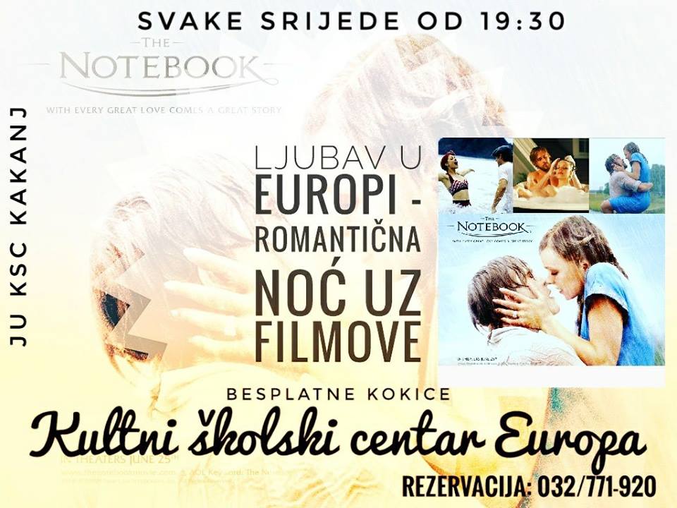PREDMET: Romantična noć uz filmove – Ljubav u Europi