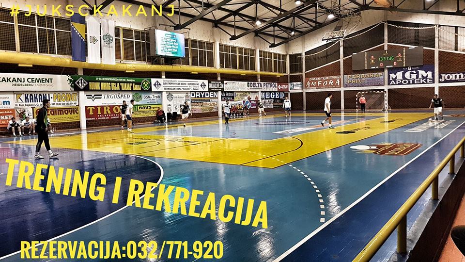 Sportska dvorana KSC Kakanj dostupna za rekreativce : Rezervacija termina 032/771-920