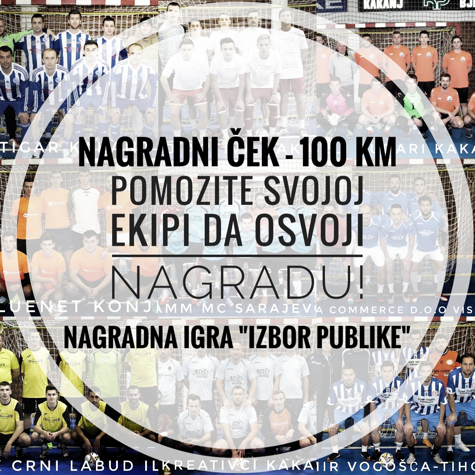 NAGRADNA IGRA “Izbor publike”: Ekipa koja dobije najviše lajkova osvaja nagradni ček u iznosu od 100 KM!
