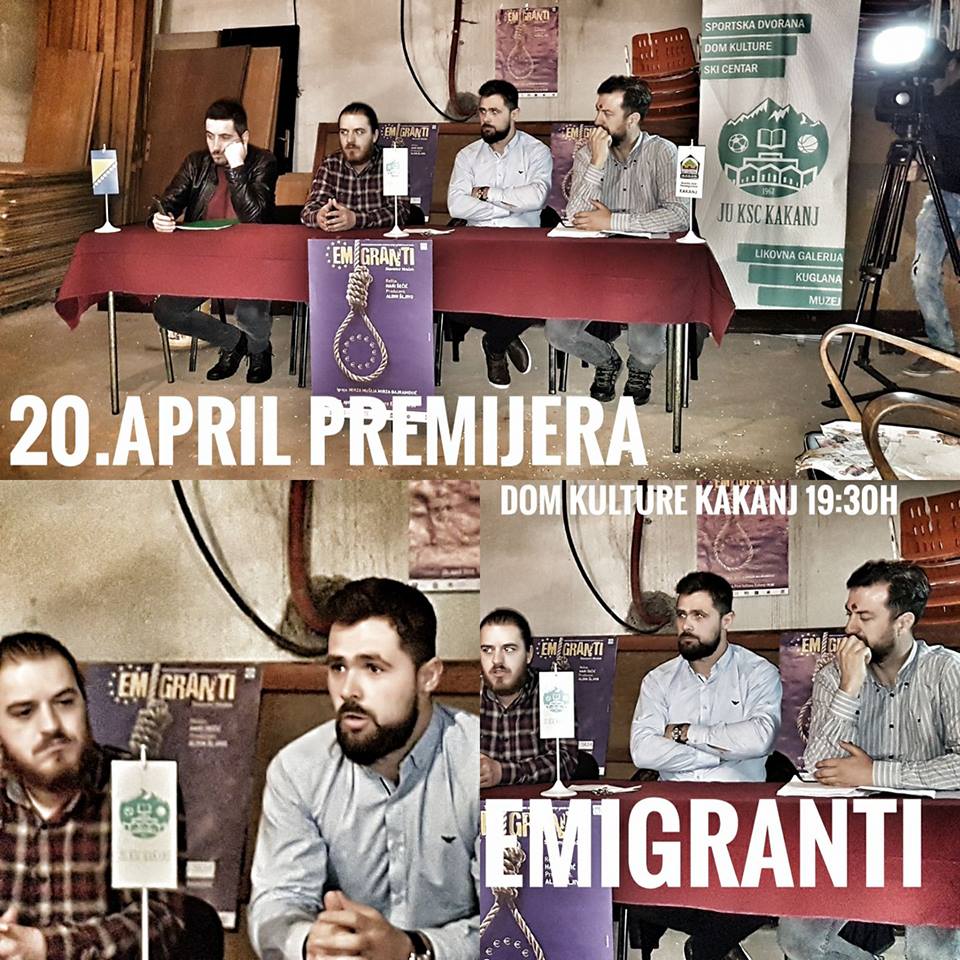 Sutra u Domu kulture premijera pozorišne predstave “Emigranti”