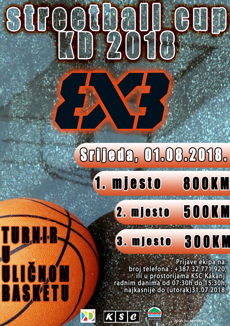KAKANJSKI DANI 2018: Prijavite se na turnir u košarci „Streetball kup KD 2018“
