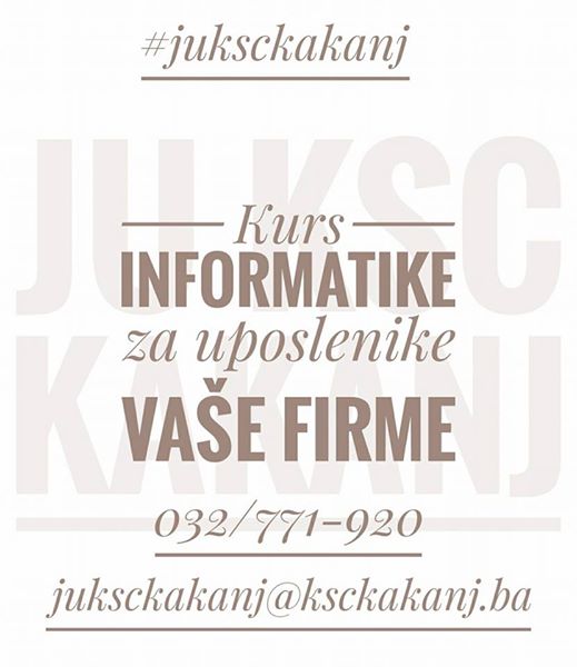 JU KSC Kakanj pruža usluge edukacije za vaše uposlenike – Saradnja sa firmama