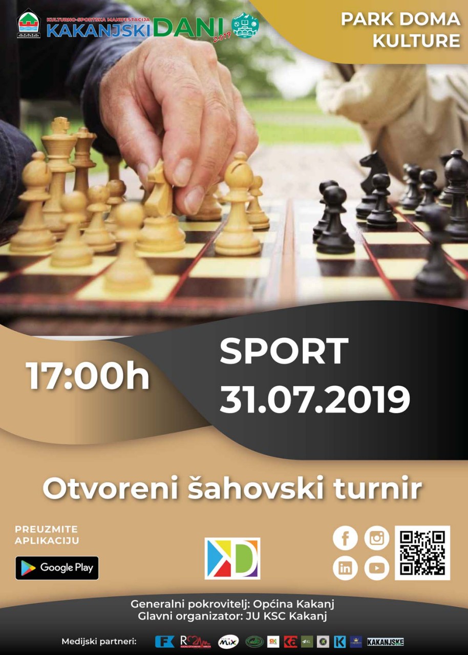 Kakanjski dani 2019: Otvoreni šahovski turnir