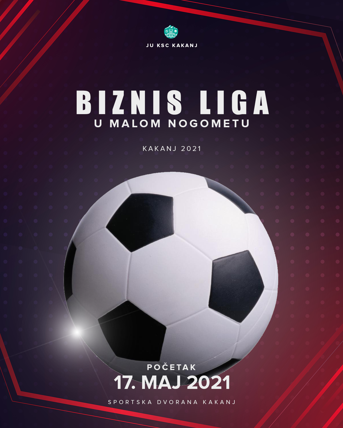 Takmičenje u malom nogometu “Biznis liga” počinje 17. maja u Sportskoj dvorani KSC Kakanj